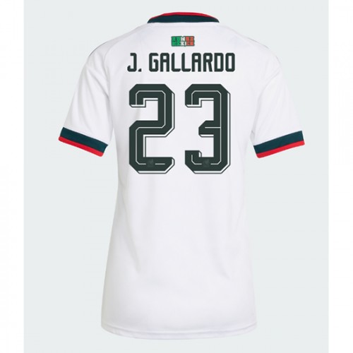 Dres Meksiko Jesus Gallardo #23 Gostujuci za Žensko SP 2026 Kratak Rukav
